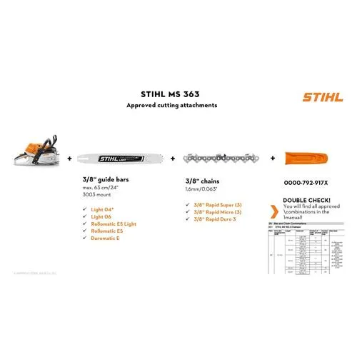 Chainsaw 2T 3.5𝑘𝑊 MS363 STIHL - Image 6